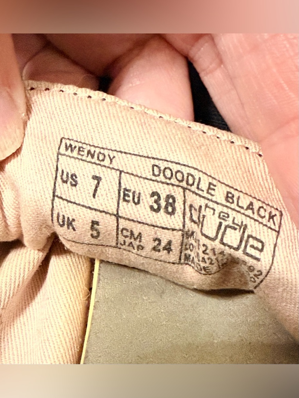 Hey Dude Wendy Doodle Black • Size 7 - Picture 4 of 4